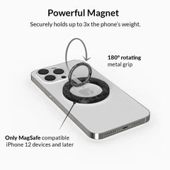 Black Croc MagSafe Grip Ring
