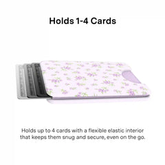 Dainty Lilac Floral MagSafe Wallet