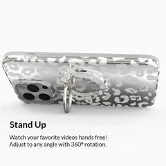 Chrome Leopard MagSafe Grip Ring