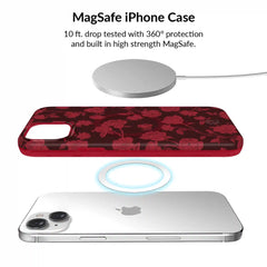 Dark Cherry Floral iPhone Bundle Set