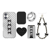 Lacy Black Bows iPhone Bundle Set