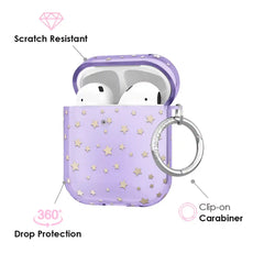 Lilac Celestial Stars AirPod Case