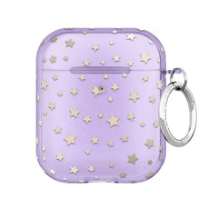 Lilac Celestial Stars AirPod Case
