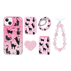 Lucky Kittens Glitter iPhone Bundle Set