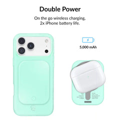 Mint Jelly Portable MagSafe Charger Power Pack