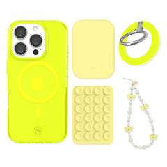 Neon Yellow iPhone Bundle Set - Grip