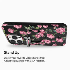 Pink Rose Floral MagSafe Grip Ring