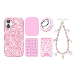 Pink Christmas Glitter iPhone Bundle