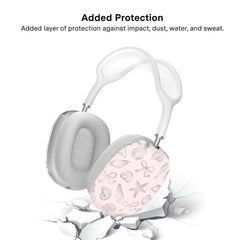 Pink Coastal Seashells AirPod Max Case