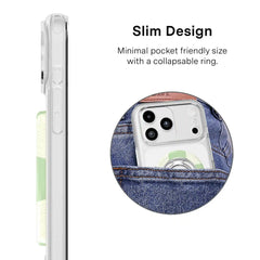 Pistachio Vibe Checkered MagSafe Grip Ring