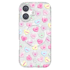 Sweet Hearts Glitter iPhone Case