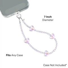 Holo Heart Phone Charm