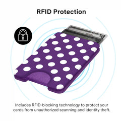 Violet Glow Polka Dot MagSafe Wallet