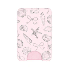 Pink Coastal Seashells MagSafe Wallet