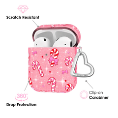 Pink Peppermint Princess AirPod Case