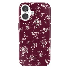 French Burgundy Floral iPhone Case