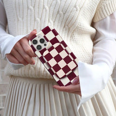 Burgundy Vibe Checker Portable MagSafe Charger Power Pack