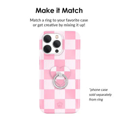 Pink Vibe Checkered Phone Ring