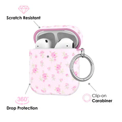 Dainty Pink Floral AirPod Case