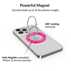 Even Hotter Pink Leopard MagSafe Grip Ring