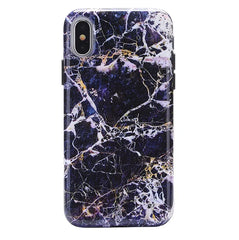 Midnight Gold Marble iPhone Case