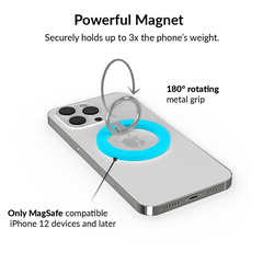 Neon Blue MagSafe Grip Ring