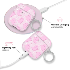 Ghosted Pink Glitter AirPod Case