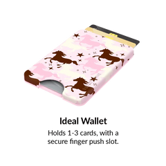 Pink Pony Glitter MagSafe Wallet