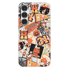 Snoopy Halloween Varsity Glitter Samsung Case