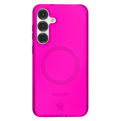 Neon Pink Clear Samsung Case