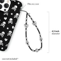 Chrome Skulls Phone Charm