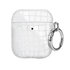 White Croc AirPod Case