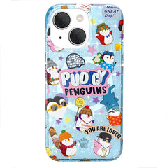 Pudgy Penguins Iceberg Glitter iPhone Case