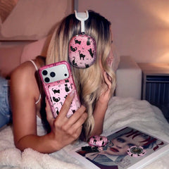 Lucky Kittens Glitter MagSafe Wallet