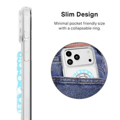 Aquamarine Holo MagSafe Grip Ring