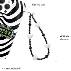 Black & White Heart Charm