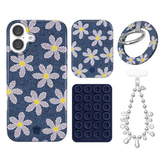 Denim Daisy iPhone Bundle Set - Grip