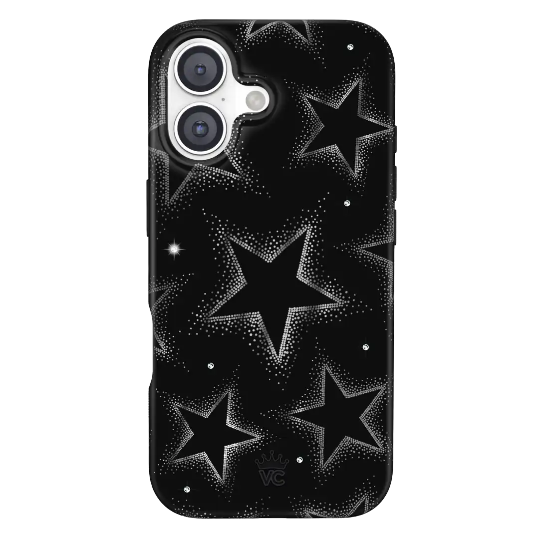 Crystal Chrome Stars iPhone Case