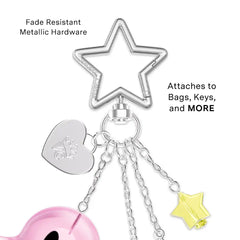 Pink Ghosted Bag Charm