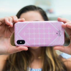Pink Bandana iPhone Case by Kendall Vertes