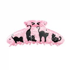 Lucky Kittens Large Hair Clip