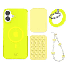 Neon Yellow iPhone Bundle Set - Grip