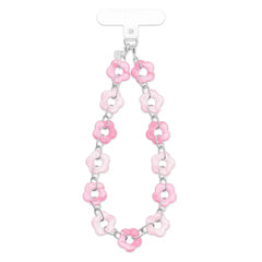 Pink Blossom Chain Phone Charm