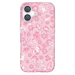 Pink Christmas Glitter iPhone Case