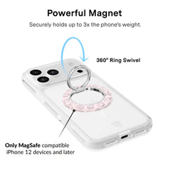 Pink Coastal Seashells MagSafe Grip Ring