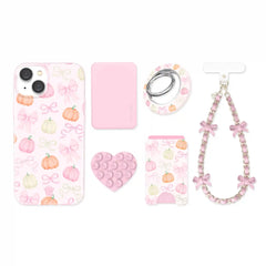 Pink Pumpkin Princess iPhone Bundle Set