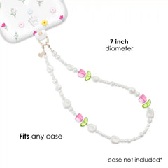 Tulip Pearl Chain Phone Charm