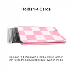 Pink Vibe Checkered Magsafe Wallet