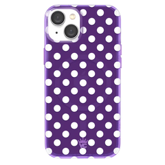 Violet Glow Polka Dot iPhone Case