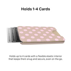 Brown Sugar Polka Dot MagSafe Wallet